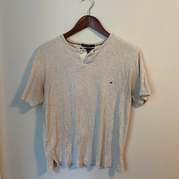 Vintage Tommy Hilfiger Cotton-Linen T-shirt - Picture 2 of 4